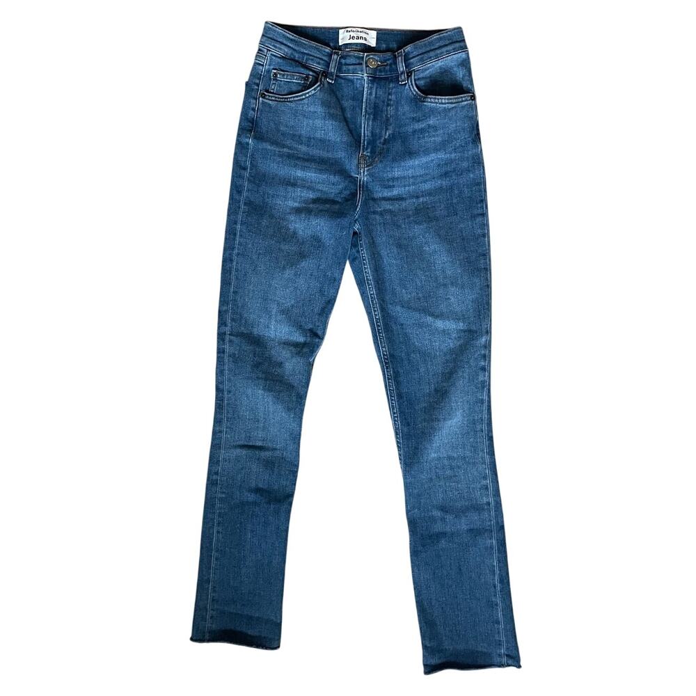 Reformation Jeans High & Skinny Jeans in Darwin Blue Size 25